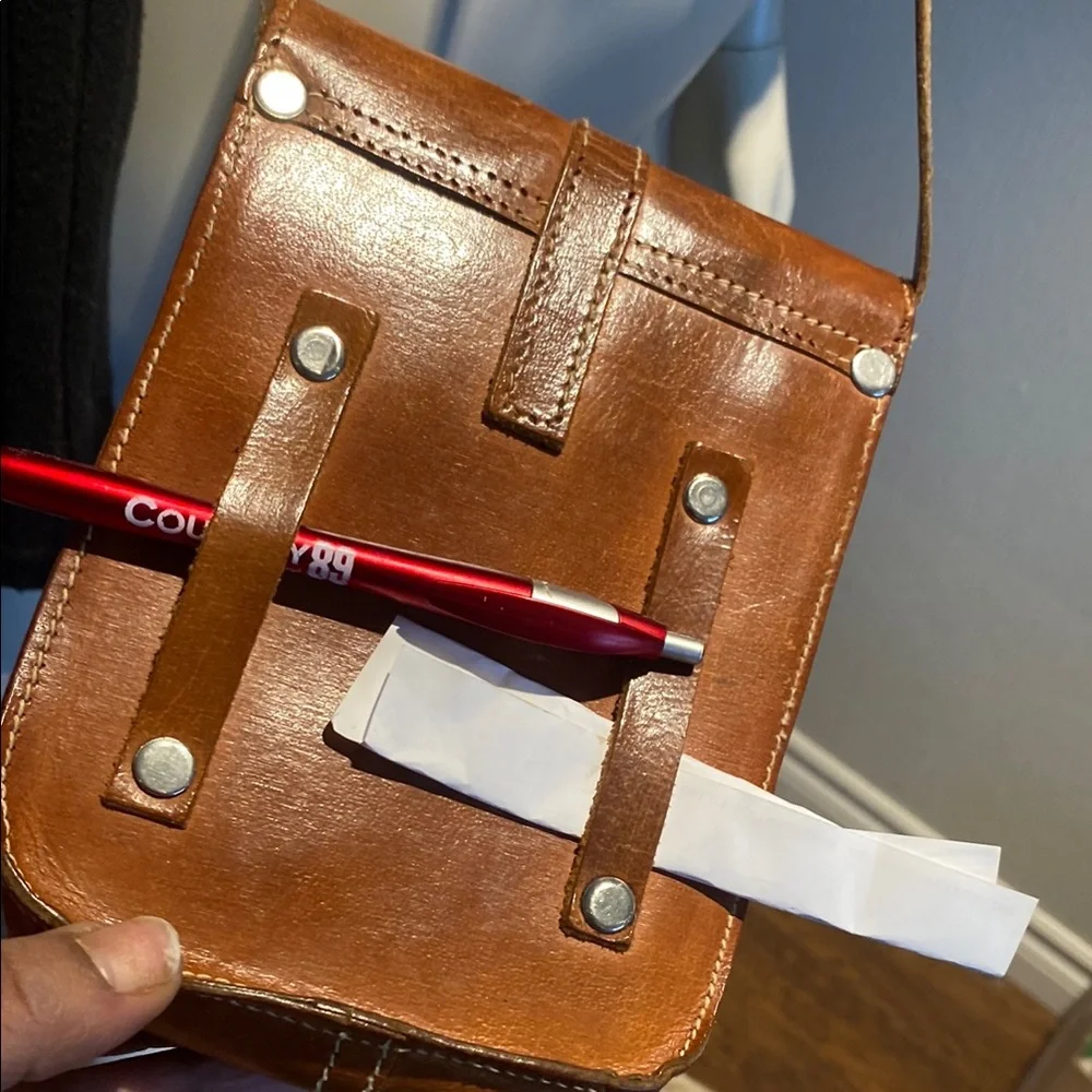 Cowhide Crossbody Bag - Picture 7 of 9